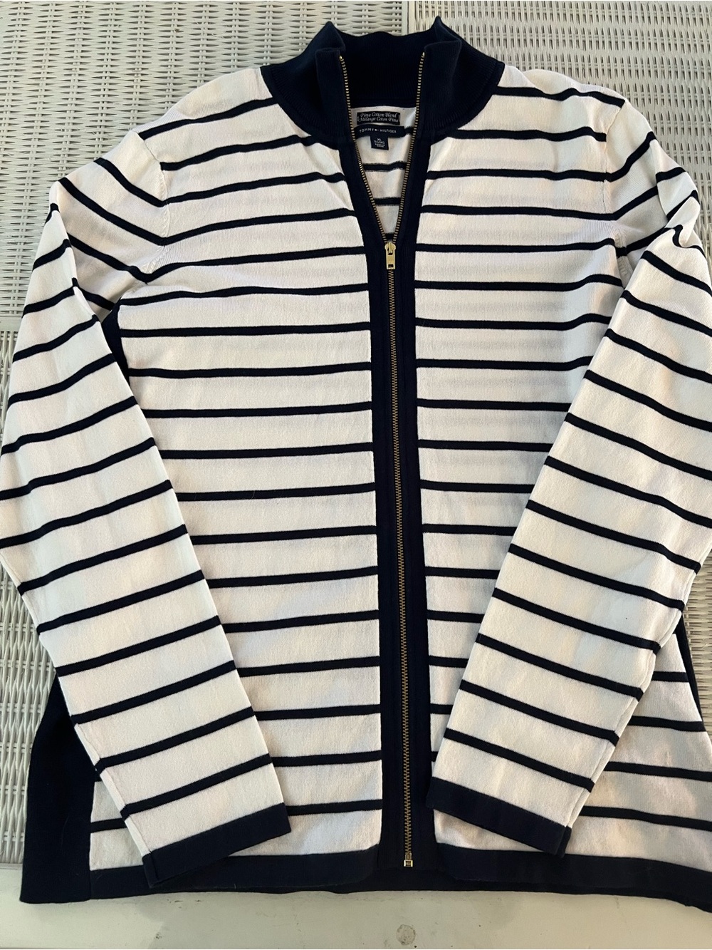 Tommy Hilfiger XL Pima Cotton Blend Zipup Jacket